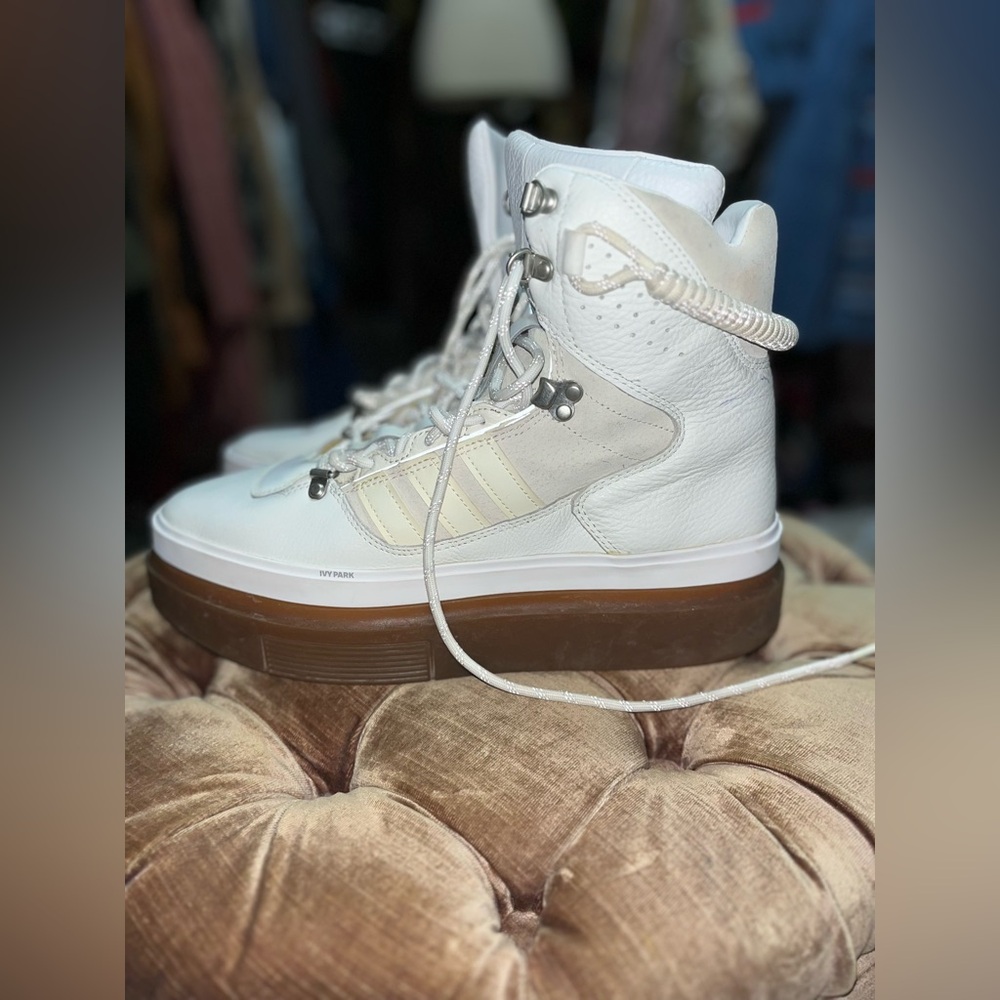 White high top sneakers